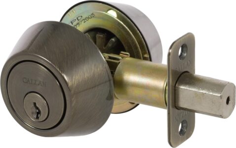 Callan Double Cylinder Deadbolt Antique Nickel